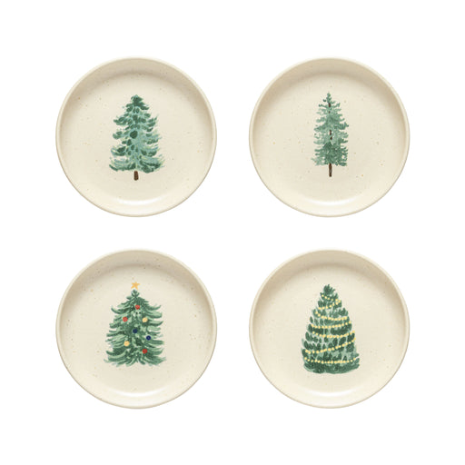 Casafina - Pacifica Christmas Tree Appetizer Plate x4