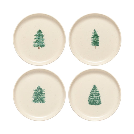 Casafina - Pacifica Christmas Tree Salad/Dessert plate x4