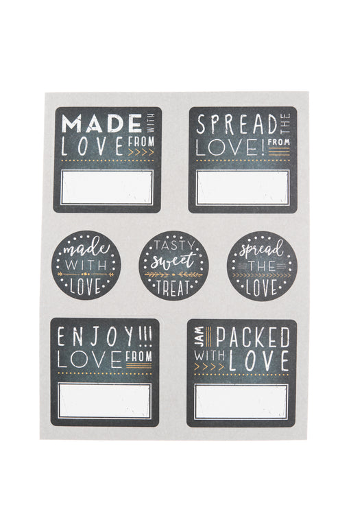 Captivate - Kitchen Pantry Label Set Chalkboard 28pc