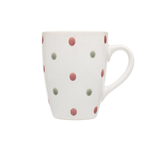 Captivate - Siip Mug Reactive Glaze Mug Green & Red Dot