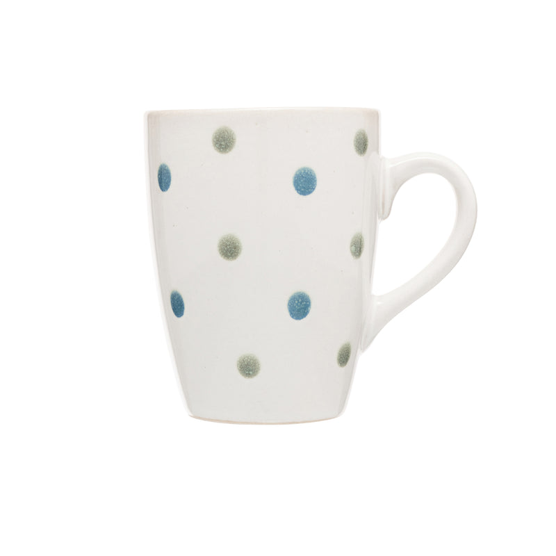Captivate - Siip Reactive Glaze Mug Blue & Green Dot