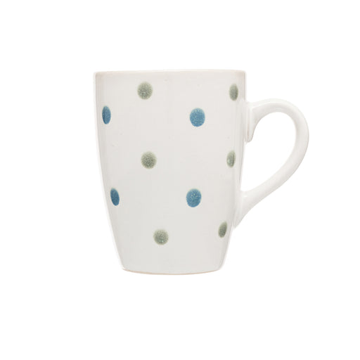 Captivate - Siip Reactive Glaze Mug Blue & Green Dot
