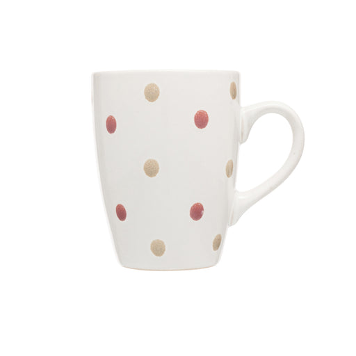 Captivate - Siip Reactive Glaze Mug Pink & Orange Dot