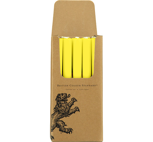 British Colour Standard - Solid Dinner Candle Primrose