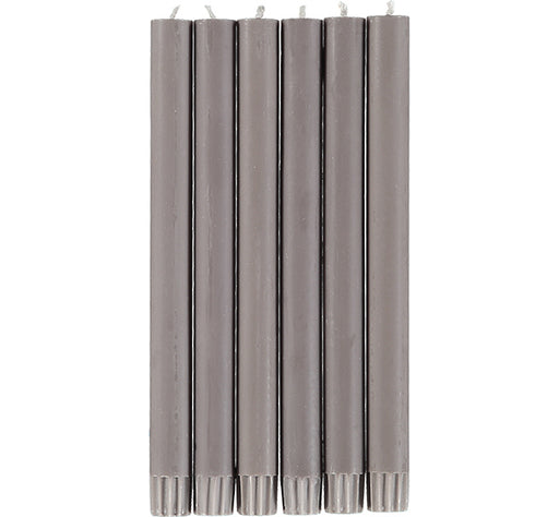 British Colour Standard - Solid Dinner Candle x6 Fawn