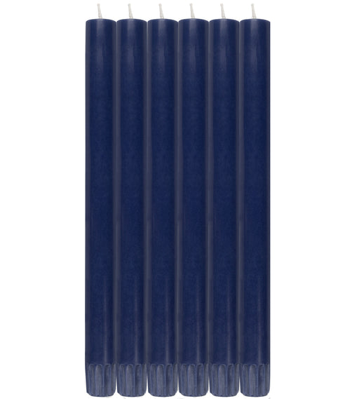 British Colour Standard - Solid Dinner Candle x6 Midnight Blue