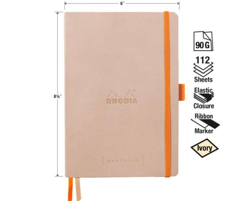 Clairefontaine - Softcover Goalbook Dot -Rose Smoke- A5. 240 pages (5.8x8.3in)