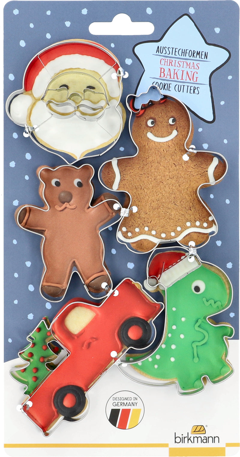 BIRKMANN - HOLIDAY Cookie Cutters 5/ST Red 15/CDU Assorted Designs 25Edition
