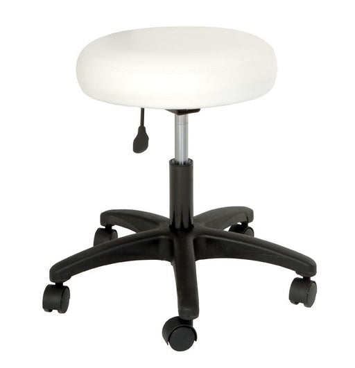 Futura - White Round Stool Without Backrest