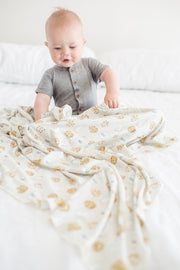 Copper Pearl - Chip Swaddle Blanket