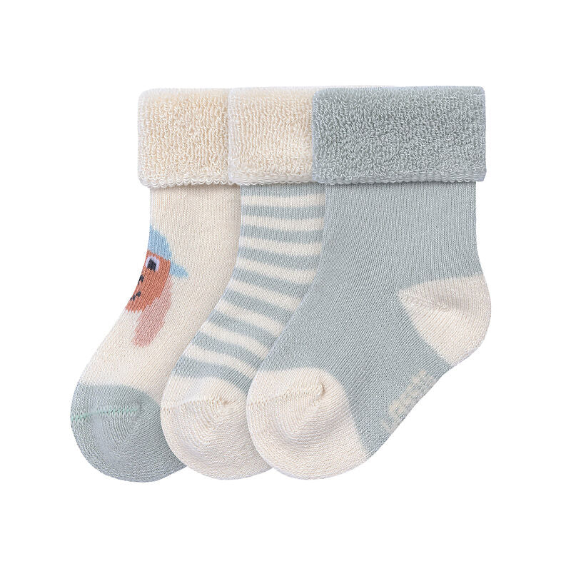 Lassig - Terry Socks GOTS 3 pcs Dog, GOTS (15-18)