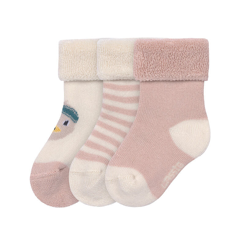 Lassig - Terry Socks GOTS 3 pcs Duck, GOTS (15-18)