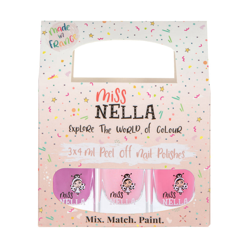 Miss Nella - 3 - Pack Peel Off Nail Polish - Sweet Little Pack
