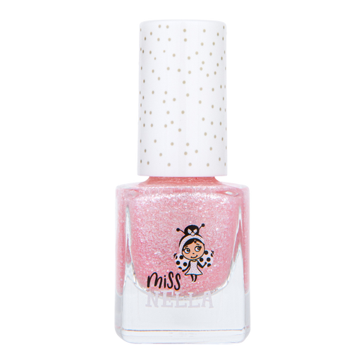 Miss Nella - Peel Off Nail Polish | Itsy Glitzy Hippo - Sparkly Pink