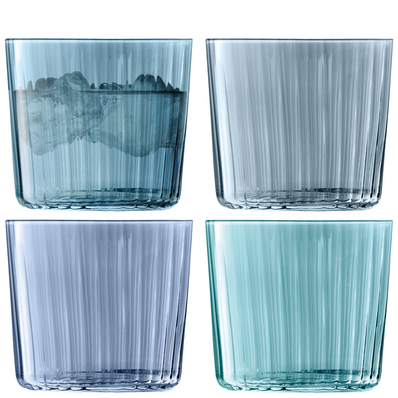 LSA - Gems Tumbler 310ml Assorted Sapphire x 4