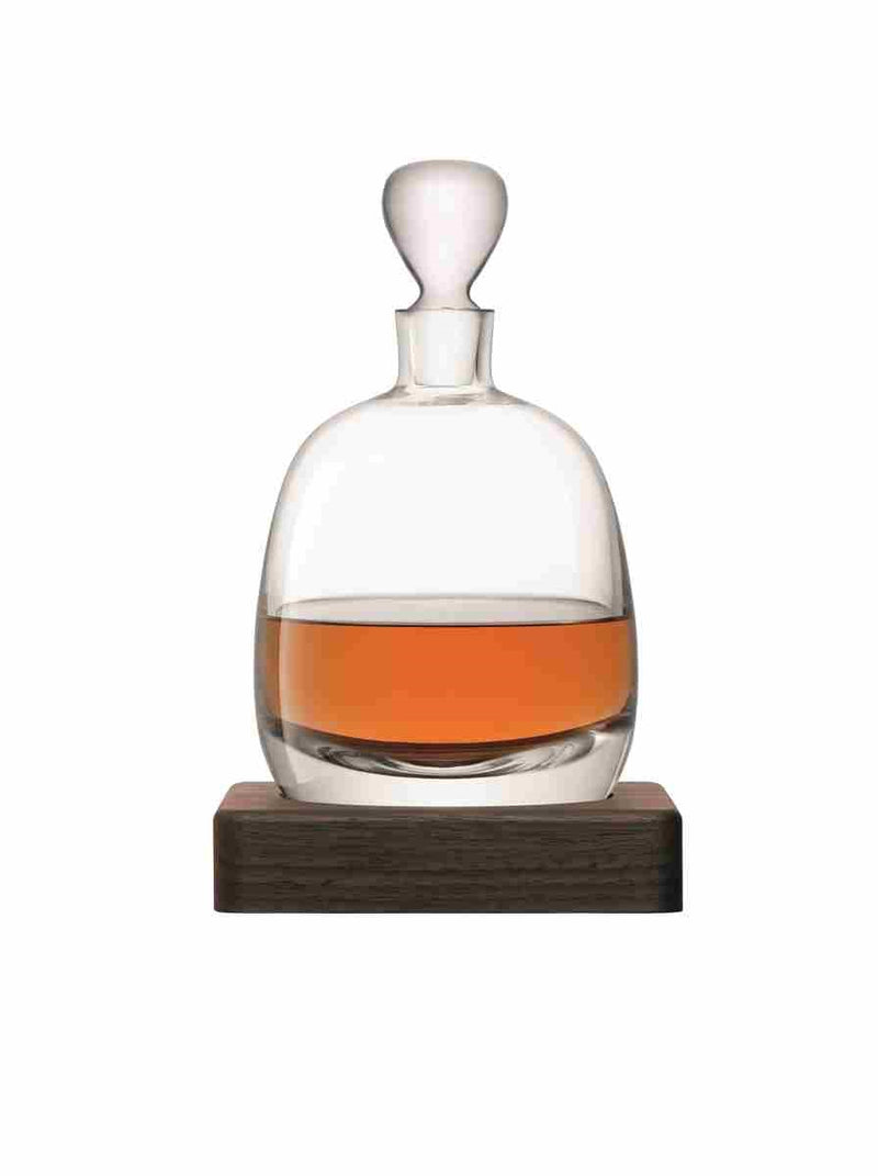 LSA - Whisky Islay Decanter 1L Clear & Walnut Base *