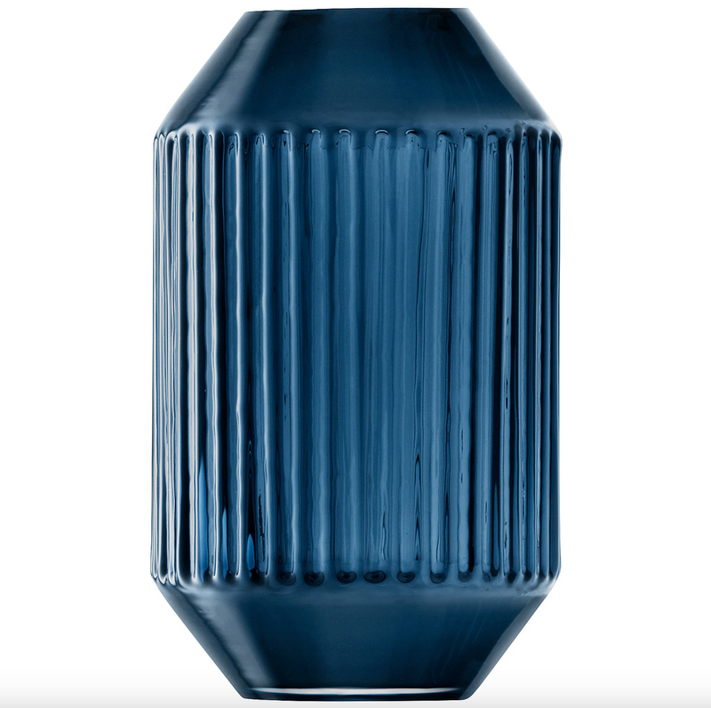 LSA - Rotunda Vase H15cm Sapphire