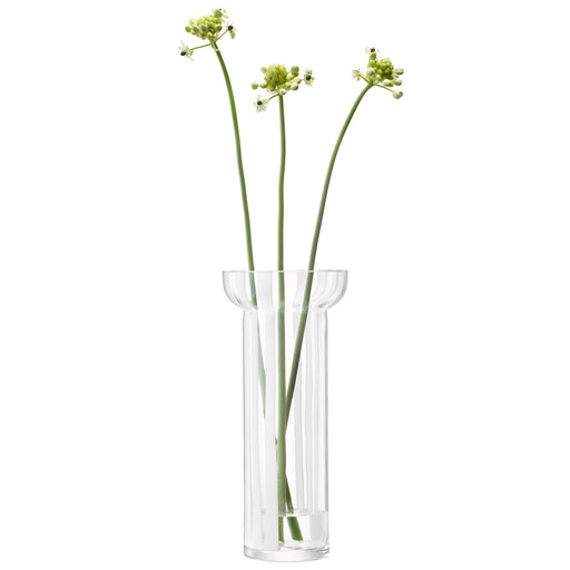 LSA - Stripe Vase H31.5cm White
