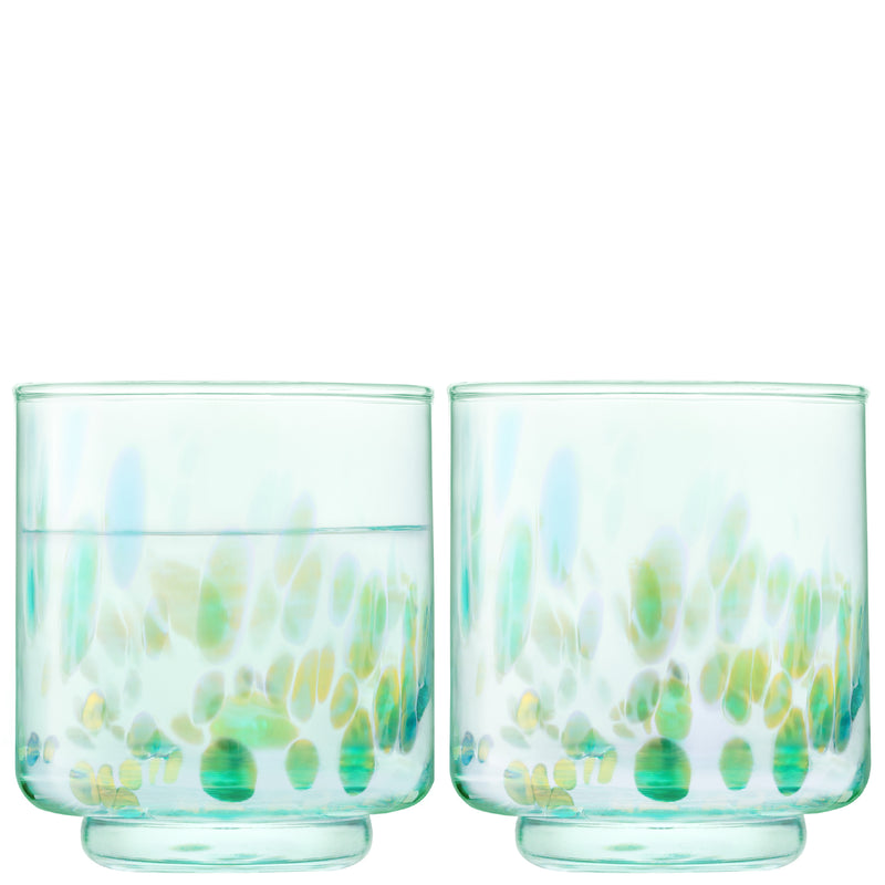 LSA - Sea Glass Tumbler 350ml Sea Greens x 2
