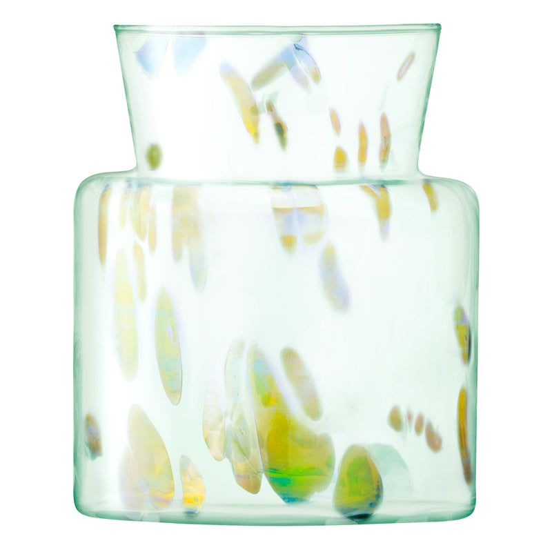 LSA - Sea Glass Vase/Lantern H19cm Sea Greens