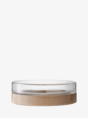 LSA - Lotta - Bowl with Ash Wood Base | Ø31 cm - product view