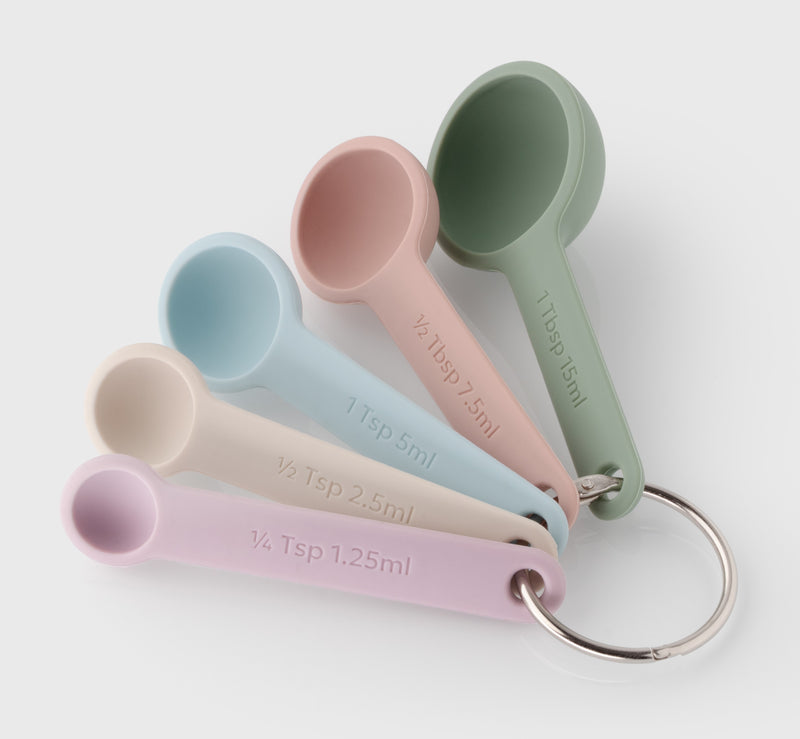 Taylor's Eye Witness - Measuring Spoon Set/5 Silicone Pastel Colours