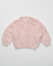 7AM - Boxy Sweater Bow - Powder Pink - 3-4T