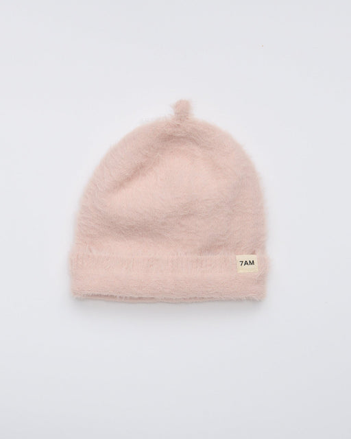 7AM - Furry Beanie - Powder Pink - Kids