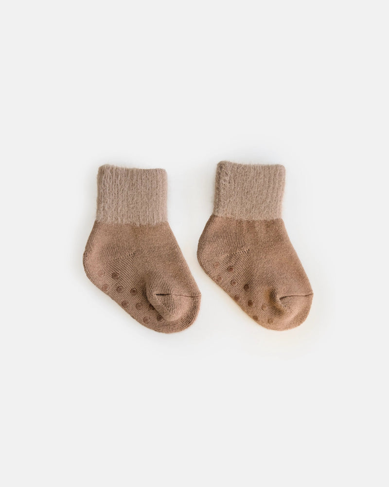 7AM - Short Socks - 2 pack - Powder Pink, Tuscan - 12-24M