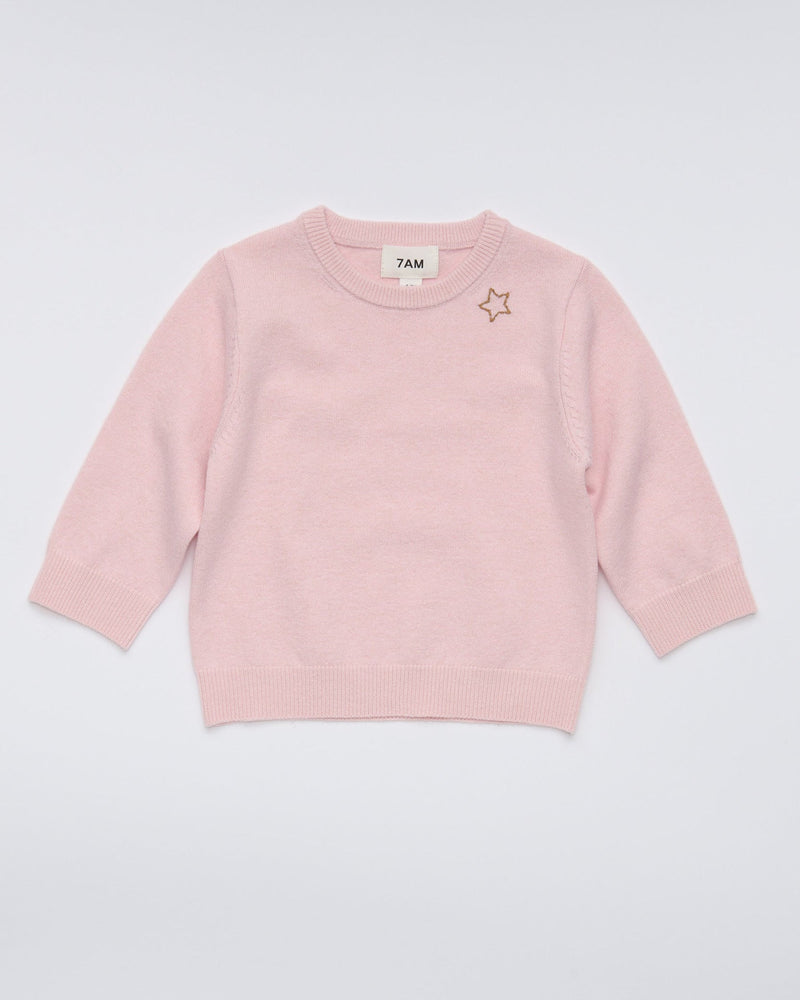 7AM - Crewneck Sweater - Ballerina - 12-24M