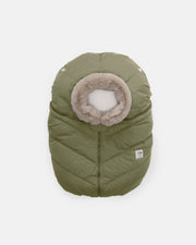 7AM - Car Seat Cocoon - Woodland Greige Fur - 0-12M