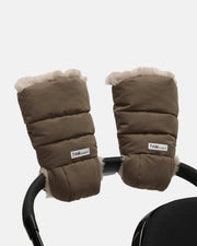 7AM - Warmmuffs - Moss Brown Greige Fur - OS