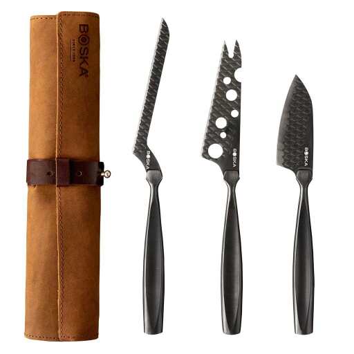 Boska - Monaco+, Cheese Knife Set, 12.2x2.7x2.7" / 31x6.8x6.8cm, Black