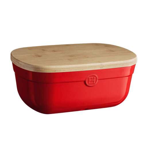 EMILE HENRY - Bread Box, 6.5L/6.9qt, 14x9.8x6.1"/35.5x25x15.5cm, Grand Cru
