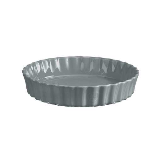EMILE HENRY - Deep Flan Dish, 2L/2.1qt, 11.4x11.4x2.4"/29x29x6cm, Perle