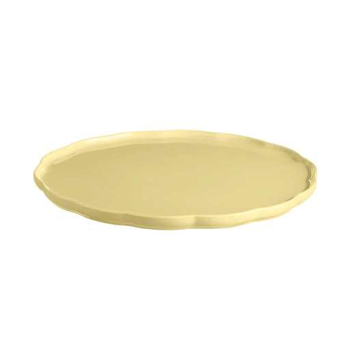 EMILE HENRY - Madeleine, Round Serving Platter, 12.2x0.79"/31.5x2cm, Vanille