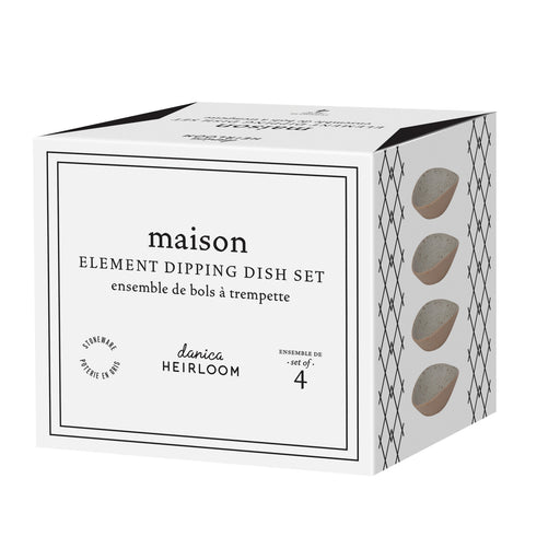 Heirloom - Set/4 Dipping Dish Maison | Gray