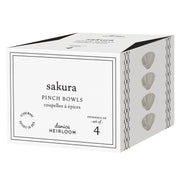 Heirloom - Set/4 Pinch Bowl Sakura | Gray