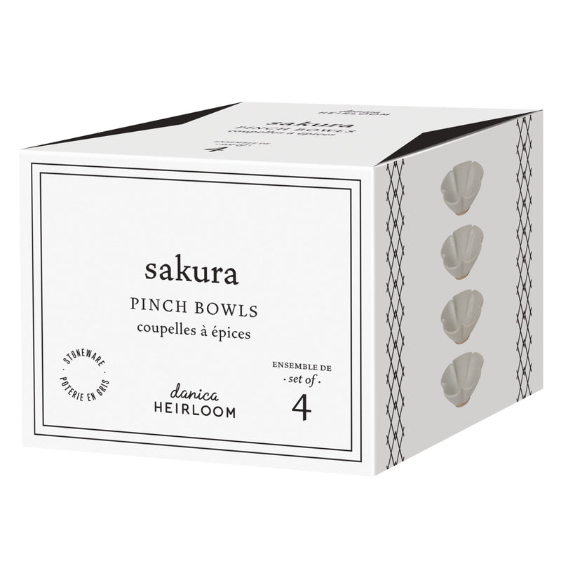 Heirloom - Set/4 Pinch Bowl Sakura | Gray