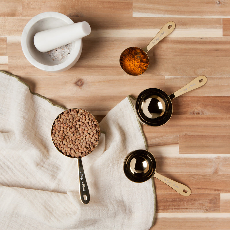 Heirloom - Set/4 Measuring Cup Gold