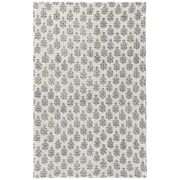 Heirloom - Kitchen Towel Block Print Waffle Blomma | Gray