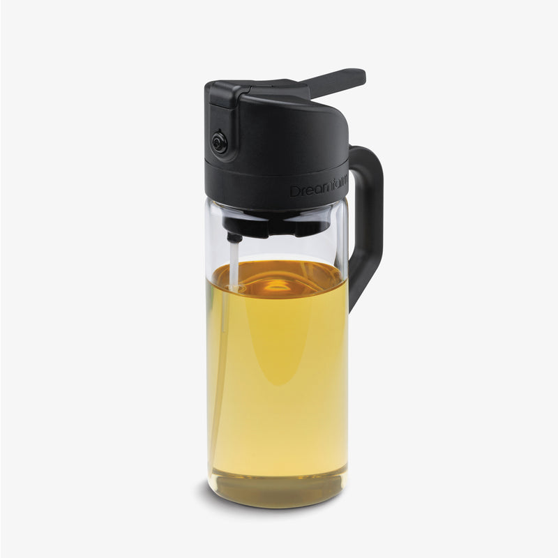 DREAMFARM - Oileroo Oil Sprayer Glass Bottle, Black Lid
