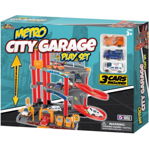 Incredible - METRO CITY GARAGE PLAYSET - w - 3 CARS