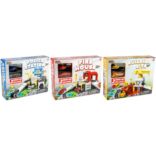 Incredible - POLICE - FIRE - CONSTRUCTION PLAYSET (Single Random Pick)