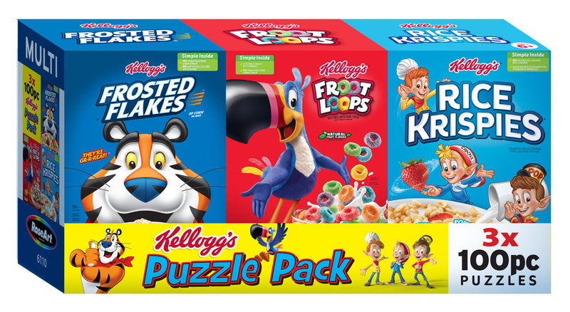 Kellogg's - Kellogg's Multipack 3x100pc Puzzles (3in1 in PDQ)