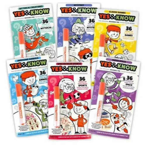 Yes & Know - INVISIBLE INK - GAME BOOK