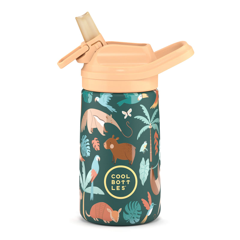 Cool Bottles - Kiddies 350ml - Habitat Series - Rainforest Refuge