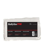 BaByliss - Towel Deluxe White Red Stripes (12-PACK)