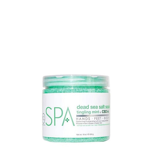 BCL Spa - Dead Sea Salt Soak Tingling Mint + CBD | 16 oz