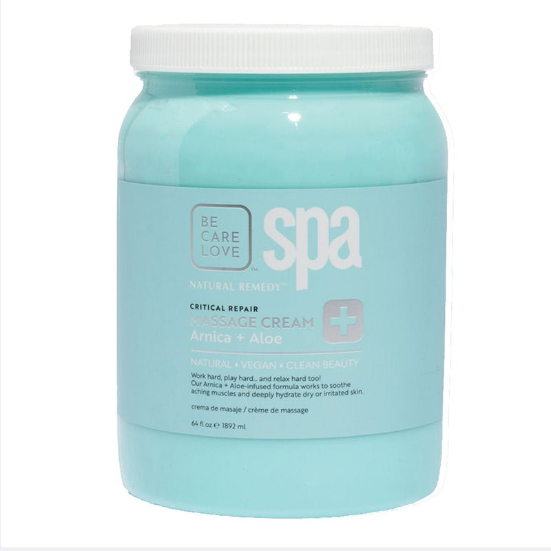 BCL Spa - Massage Cream Natural Remedy Arnica + Aloe | 64 oz